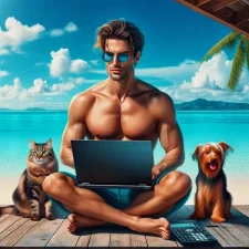 image représentative de la personne s'occupant du site internet de l'association d'adoption de chiens et chats,Les sauvetage de Laure et Lina.